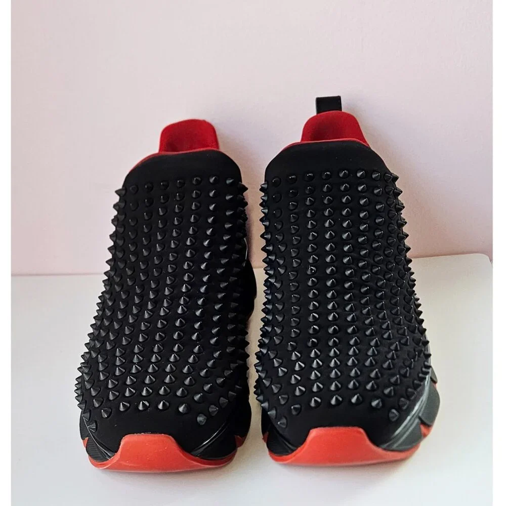 Christian Louboutin Spike Sock Sneakers.